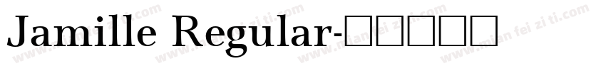 Jamille Regular字体转换